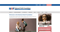 Desktop Screenshot of nationalmathfoundation.org