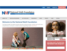 Tablet Screenshot of nationalmathfoundation.org